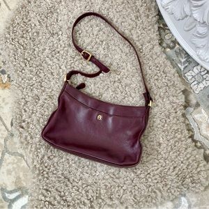 •SOLD ON DEPOP•VTG ETIENNE AIGNER Burgundy Red Bag